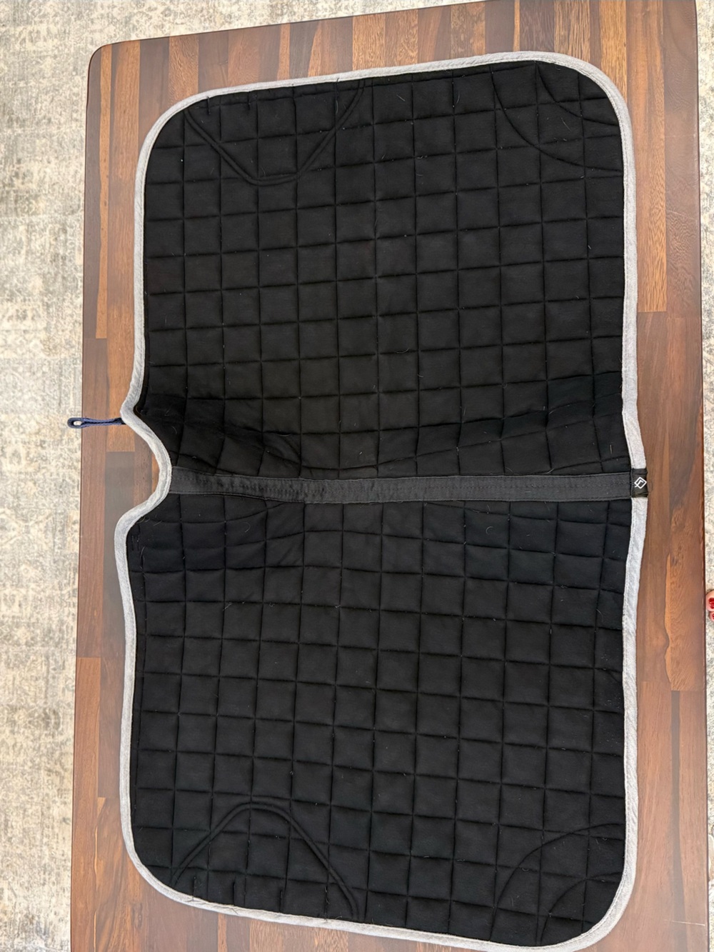 Le Mieux Heritage Blue Plaid Saddle Pad - Picture 3 of 3